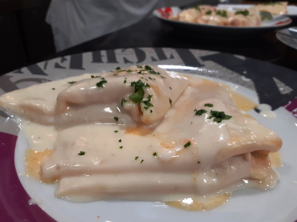 Receta de creps de salmón