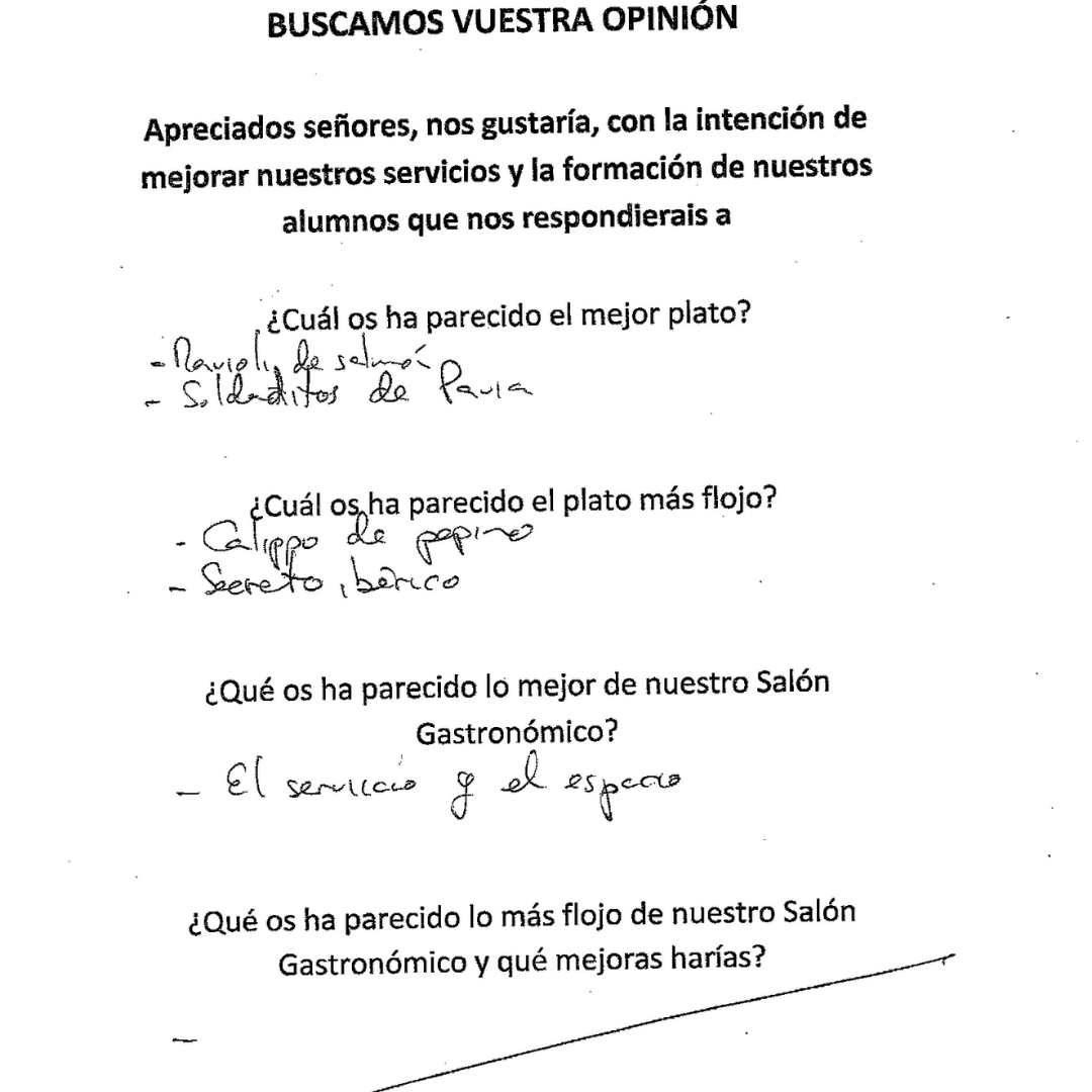 Opinion del cliente