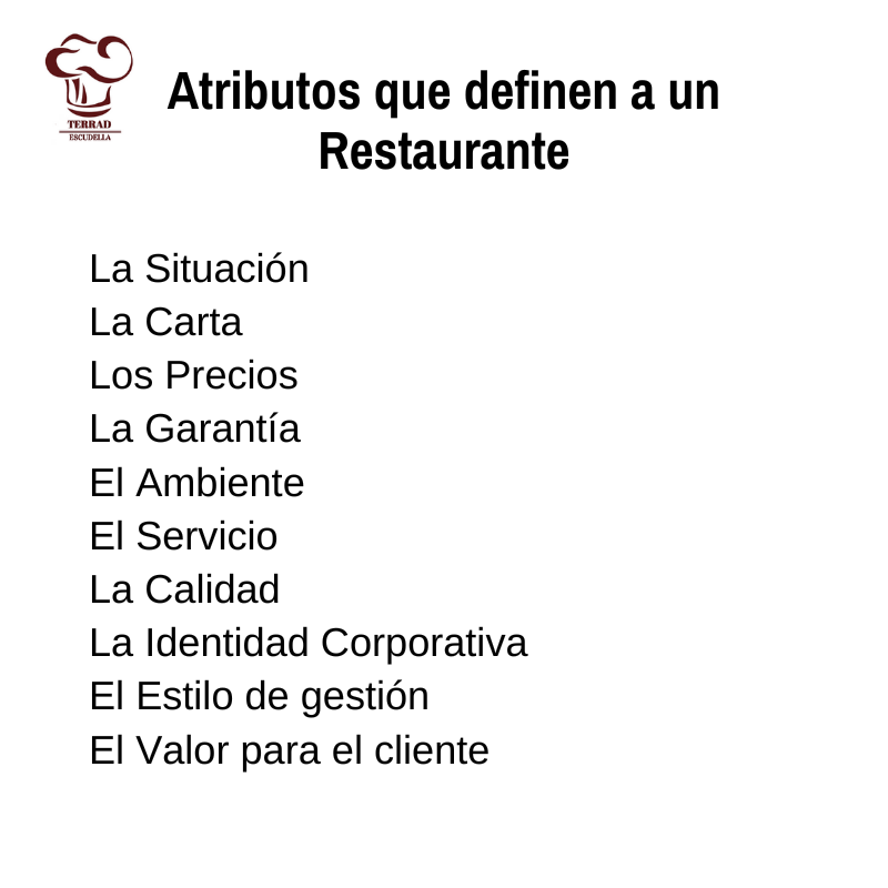Atributos de un restaurante