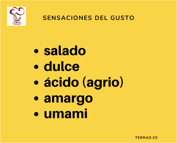 sensaciones del gusto