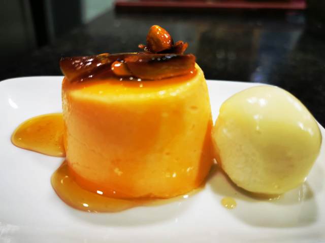 Flan de boniato