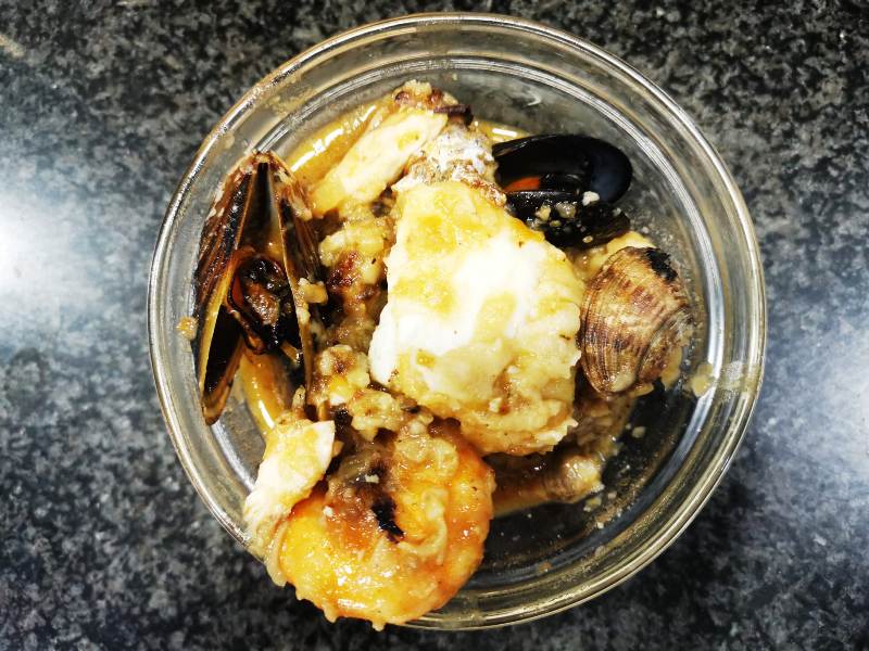 Zarzuela de pescado y marisco