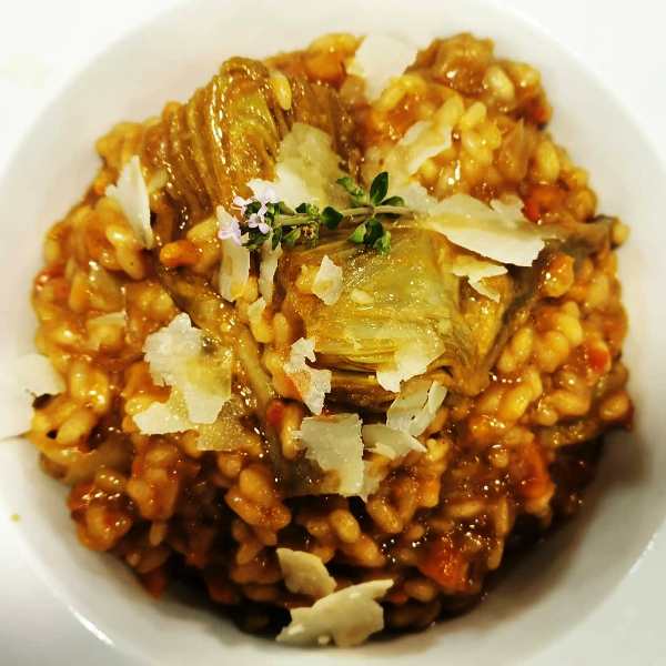 Risotto de pesto