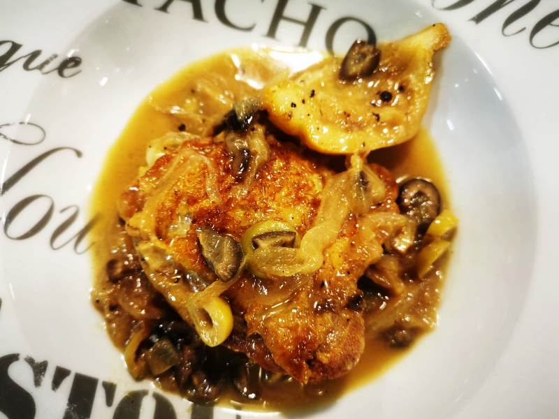 Pollo a la greiga