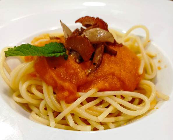 Receta de espaguetis con boletus