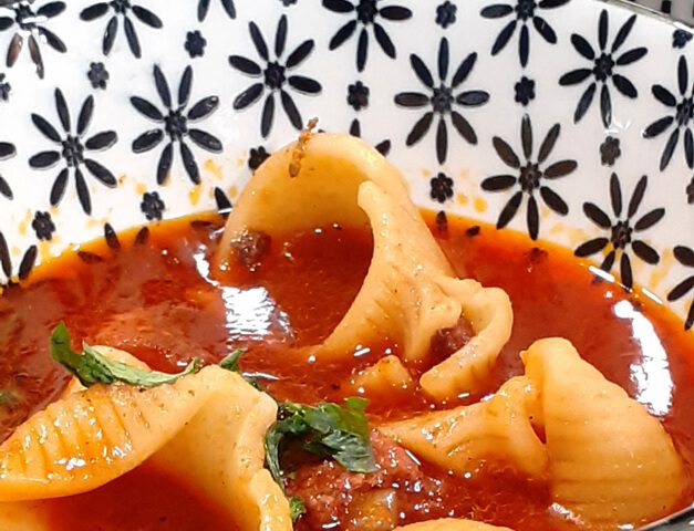 Receta de galets con verduras
