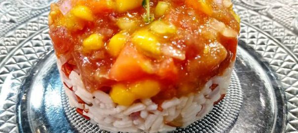 Receta de Poke de atún y mango