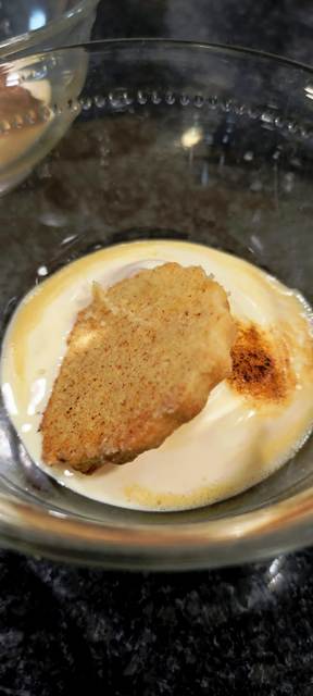 Helado de crema catalana