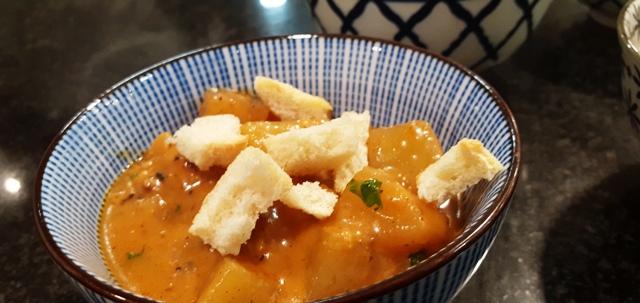 Patatas y manzanas con especias
