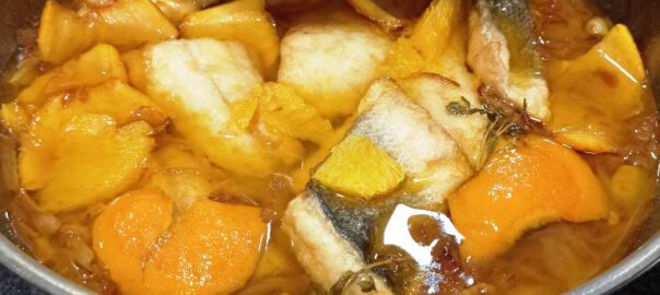 Receta de caballa en escabeche de naranja