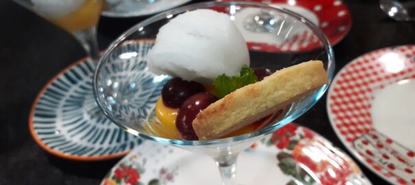 Recetas de cerezas con crema de limón