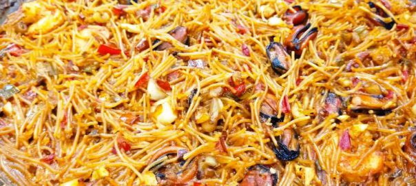 Receta de fideua marinera
