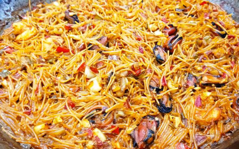 Receta de fideua marinera