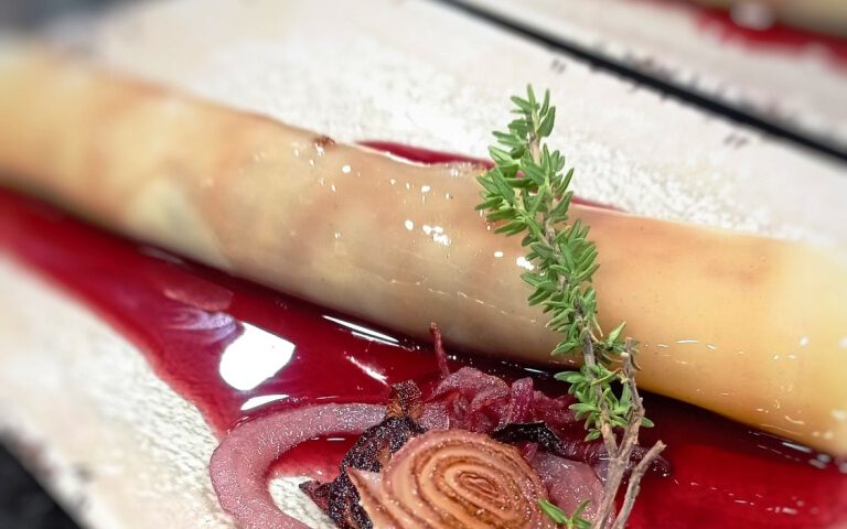 Receta de canelon de butifarra con setas