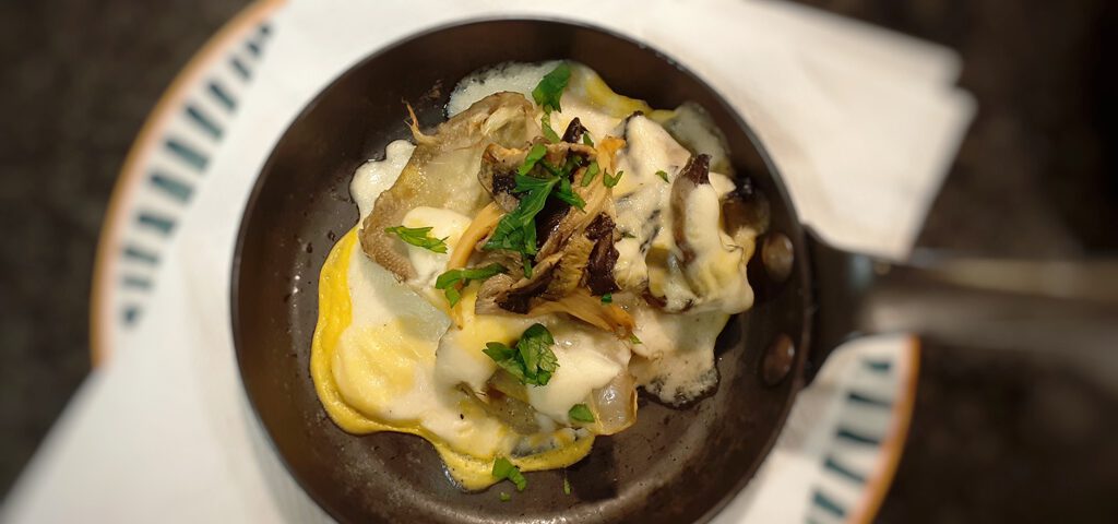 Receta de alcachofas y setas con jamón