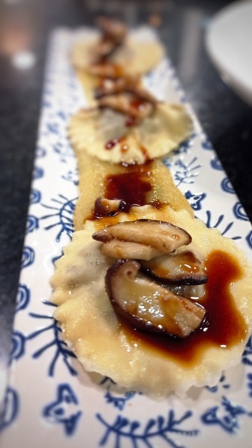 Raviolis de shitake
