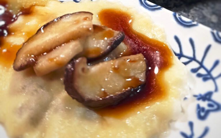 Receta de raviolis de shitake