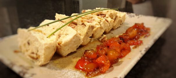 Receta de terrina de pollo con foie