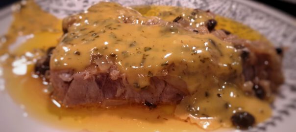 Receta de atún con alcaparras