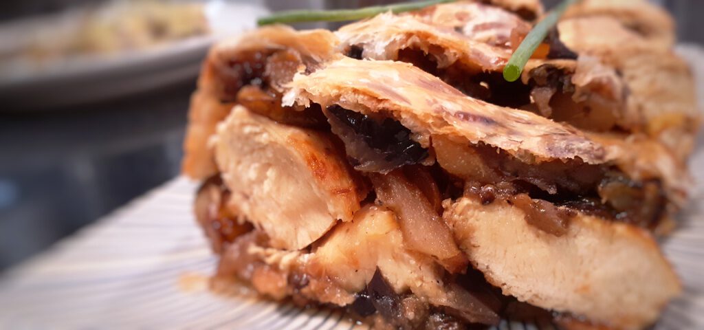 Receta de torta de pollo y miel