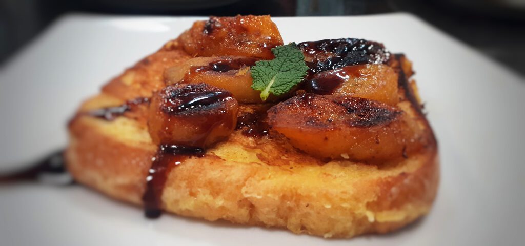 Receta de tostada de plátano
