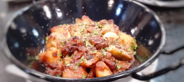 Receta de patatas y alcachofas viudas