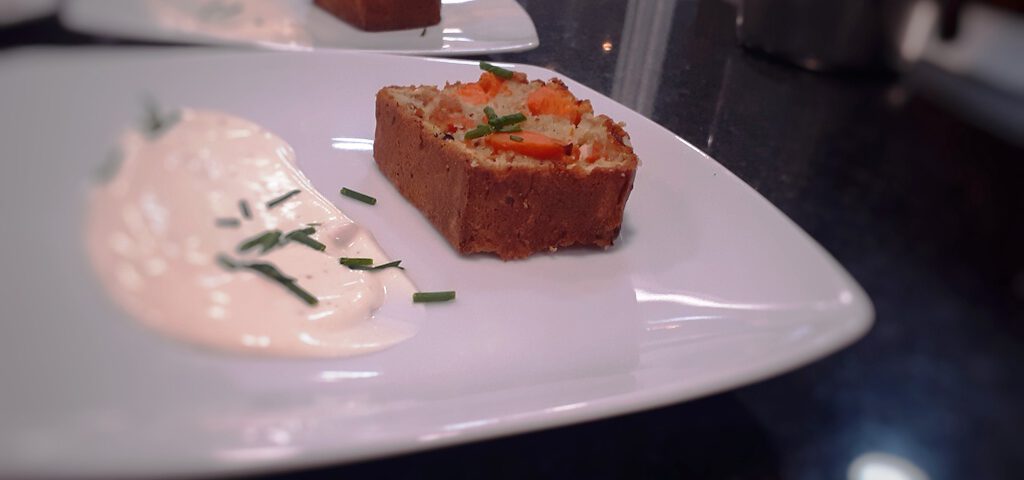 Receta de cake de calabaza y queso de cabra