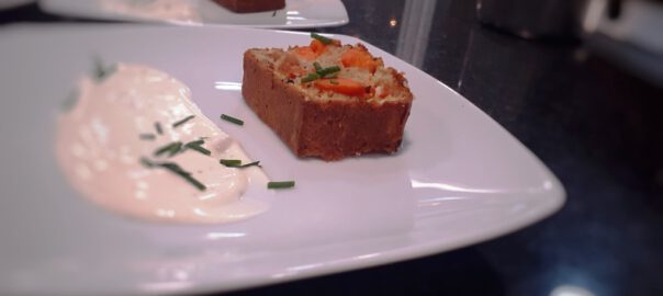 Receta de cake de calabaza y queso de cabra