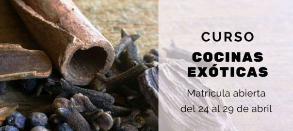 Curso de cocinas exóticas en al Escuela TdEs de Barcelona