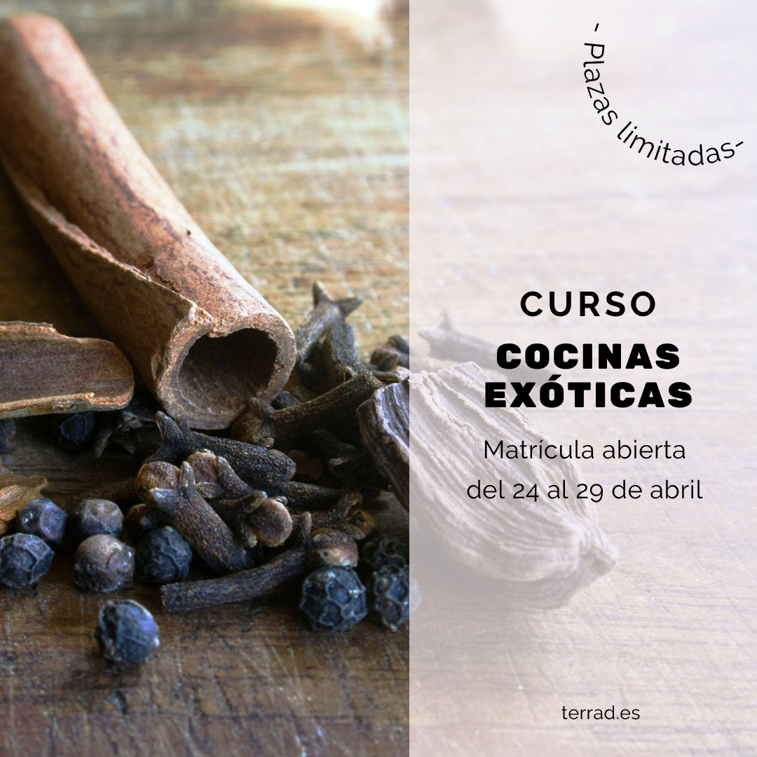 Curso de cocinas exóticas en al Escuela TdEs de Barcelona