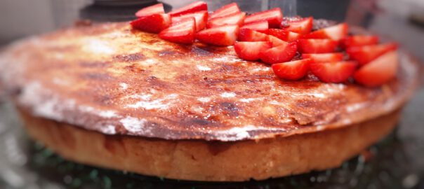 Pastel de queso tostado