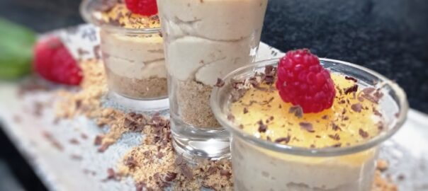 Receta de vasitos de turrón y naranja