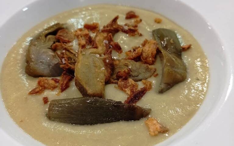 Receta de crema de alcachofas