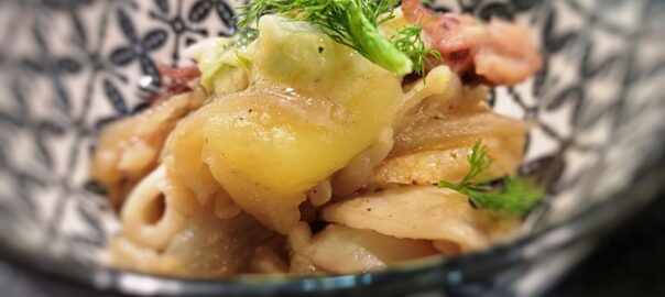 Receta de calamares encebollados
