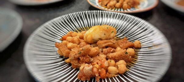 Receta de callos con merluza