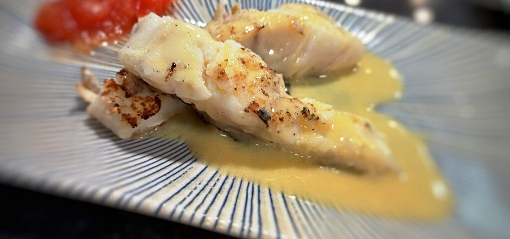 Receta de bacalao con musselina de la Escuela profesional TdEs